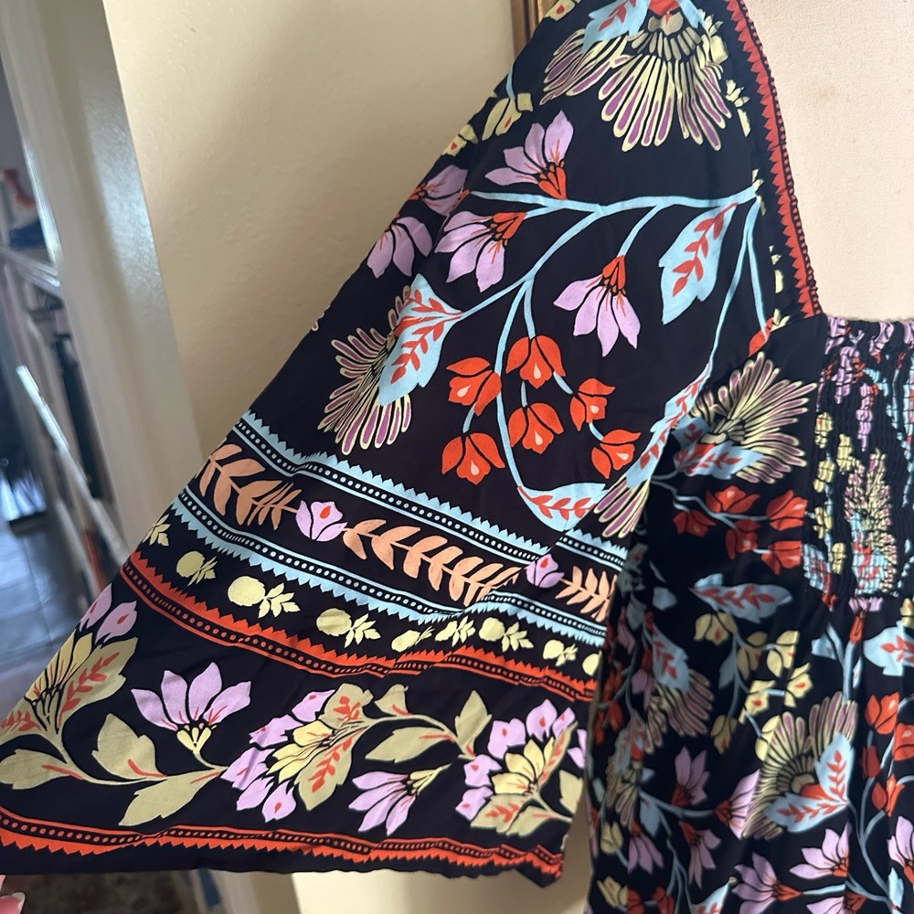 FARM Rio Black Floral Mini Dress - Picture 6 of 12